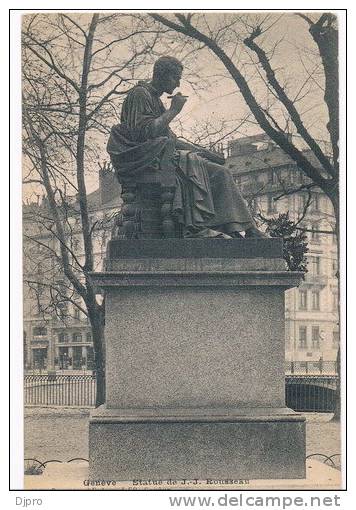Geneve  Statue De J J Rouseau - Genève