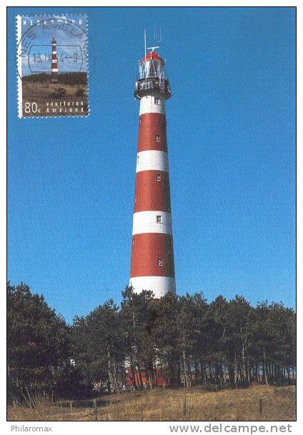 D06772 CARTE MAXIMUM CARD FD 1994 NETHERLANDS - LIGHTHOUSE NES-AMELAND CP ORIGINAL - Vuurtorens