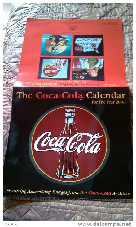 CALENDAR IMAGES FROM THE COCA COLA  AMERICAN ARCHIVES  FOR THE YEAR 2001 - Calendarios