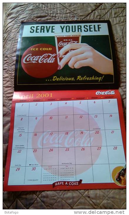 CALENDAR IMAGES FROM THE COCA COLA  AMERICAN ARCHIVES  FOR THE YEAR 2001 - Calendars