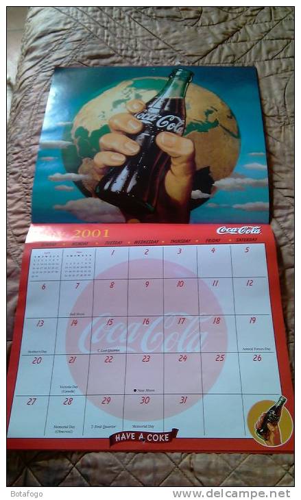 CALENDAR IMAGES FROM THE COCA COLA  AMERICAN ARCHIVES  FOR THE YEAR 2001