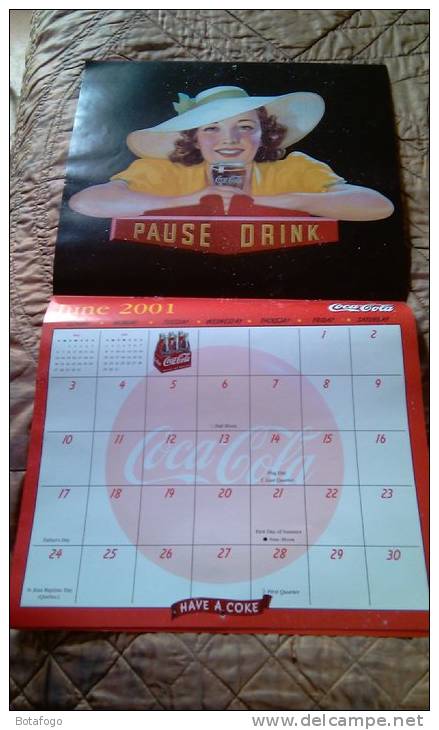 CALENDAR IMAGES FROM THE COCA COLA  AMERICAN ARCHIVES  FOR THE YEAR 2001