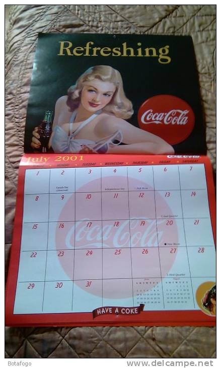 CALENDAR IMAGES FROM THE COCA COLA  AMERICAN ARCHIVES  FOR THE YEAR 2001