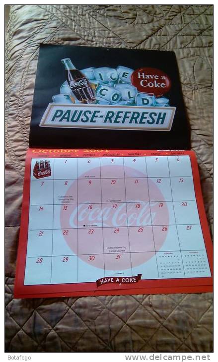 CALENDAR IMAGES FROM THE COCA COLA  AMERICAN ARCHIVES  FOR THE YEAR 2001