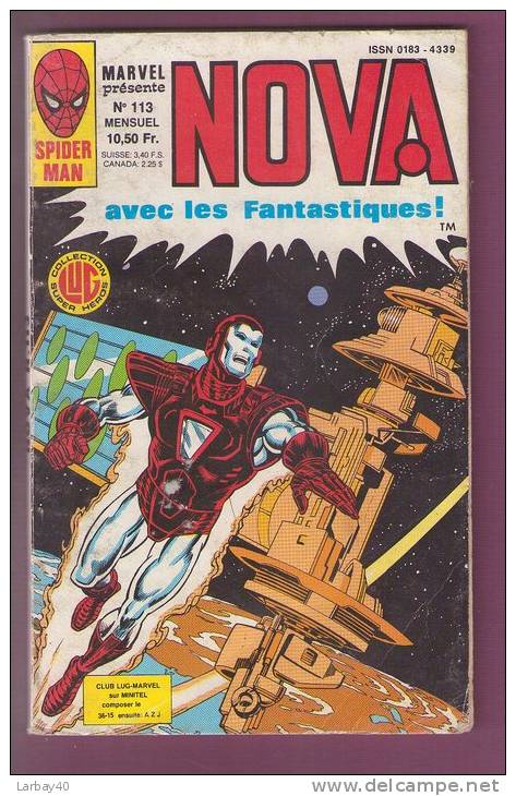 Nova Avec Les Fantastiques - Marvel N° 113 - - Nova