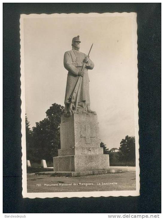 CPSM - Suisse - Monument National Des RANGIERS - La Sentinelle ( Le Fritz Ed. Perrochet ) - Otros & Sin Clasificación