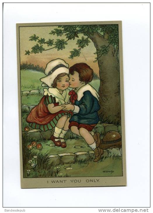 Jolie Carte HARDY ENFANT COUPLE - Hardy, Florence