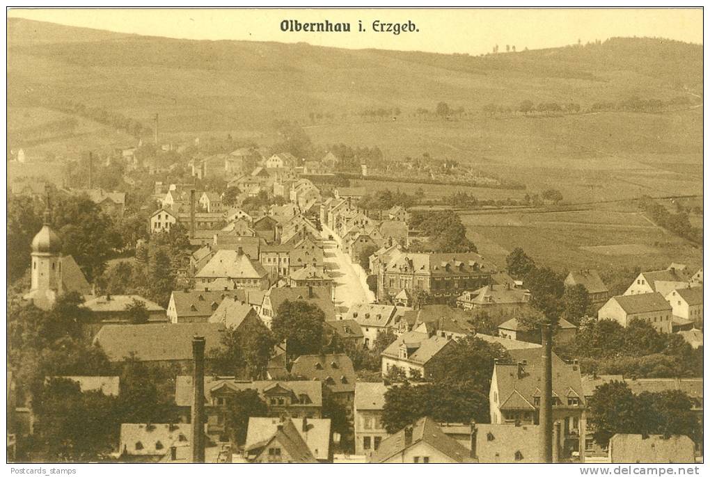 Olbernhau Im Erzgebirge, Gesamtansicht, Um 1910/20 - Olbernhau