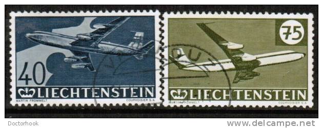 LIECHTENSTEIN   Scott #  C 34-7  VF USED - Poste Aérienne