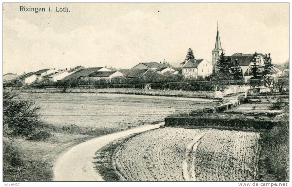 RIXINGEN RECHICOURT LE CHATEAU (57) Vue Du Village - Rechicourt Le Chateau