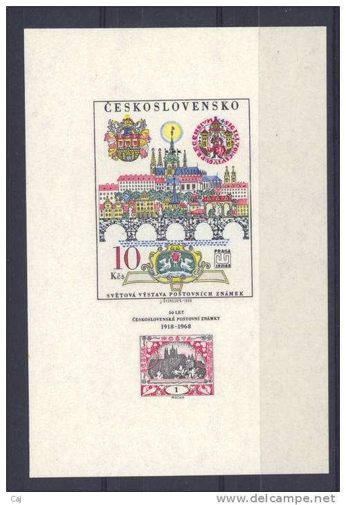 B 117  -  Tchécoslovaquie  -  Blocs  -  1968  :  Yv  35  ** - Blocks & Sheetlets