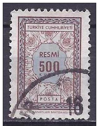 Turquie 1968 - Timbre De Service ( Ornementation ) - Timbres De Service