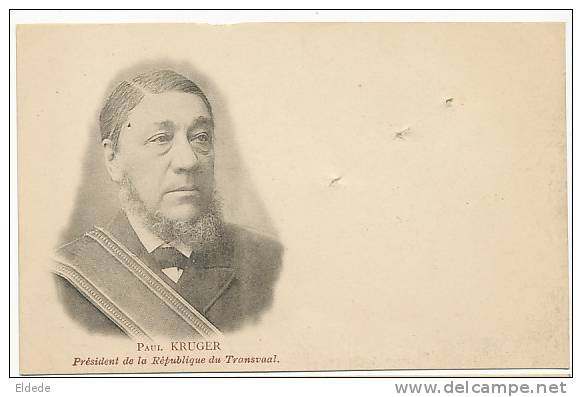 Paul Kruger President De La Republique Du Transvaal Defects Some Holes In The Middle - Afrique Du Sud