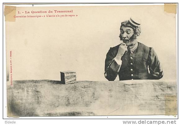 Boer War La Question Du Transvaal Set Of 5 Cards Gold Mines Mines Or Dewet  Defects Journalist - Afrique Du Sud