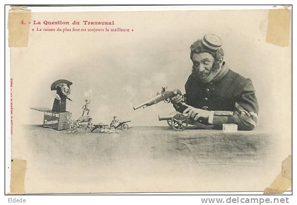 Boer War La Question Du Transvaal Set Of 5 Cards Gold Mines Mines Or Dewet  Defects Journalist - Afrique Du Sud