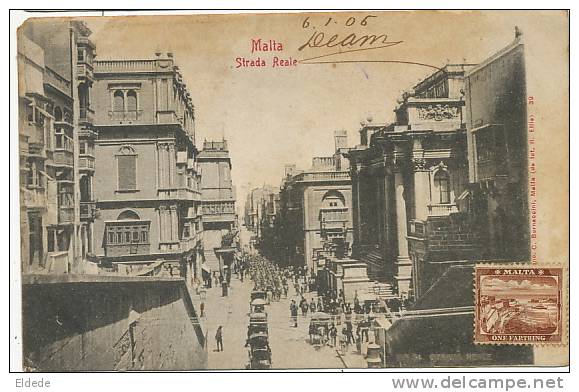 Malta Strada Reale  Bornaccini No 39  P. Used To Bone Algerie - Malte