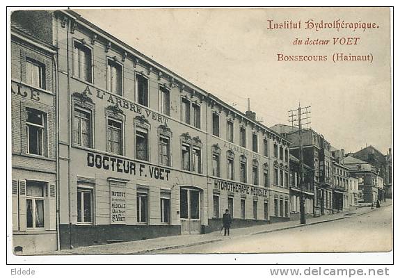 Institut Hydrotherapique Du Docteur Voet Bonsecours  1908 Leger Pli Coin Sup Droit - Autres & Non Classés