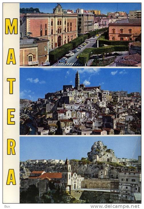 MATERA    BASILICATA   VIAGGIATA    COME DA FOTO PIEGA ANGOLO - Matera