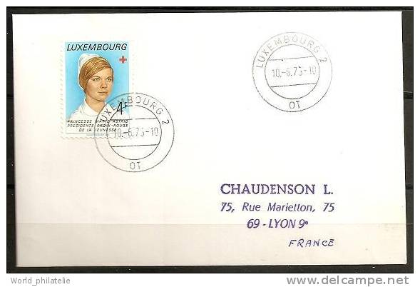 Luxembourg 1974 N° 826 O Croix-Rouge, Santé, Princesse Marie-Astrid, Présidente, Jeunesse - Storia Postale
