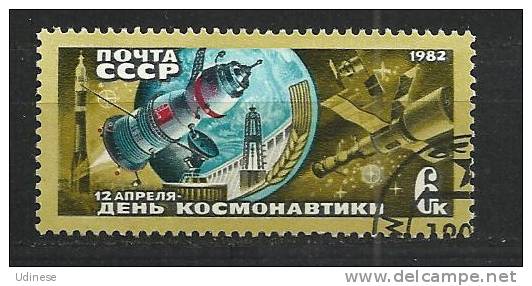 USSR 1982 - COSMONAUTIC DAY - USED OBLITERE GESTEMPELT - UdSSR