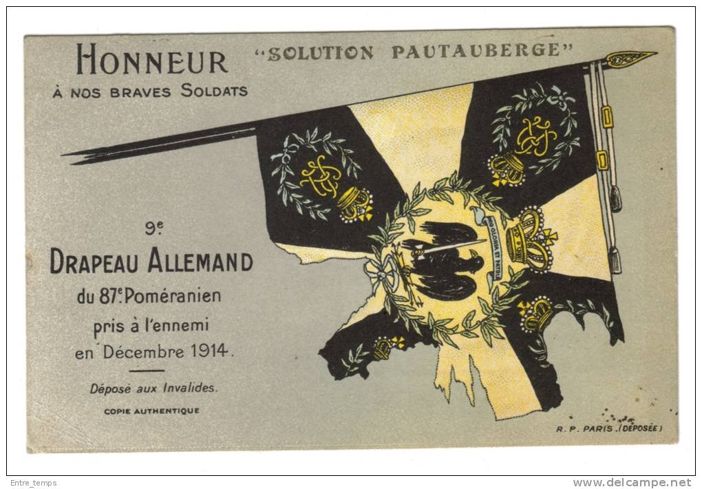 Honneur Aux Braves Soldats Pautauberge Drapeau Allemand - Satiriques