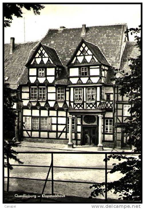 AK Quedlinburg, Klopstockhaus, 1961, Ung - Quedlinburg