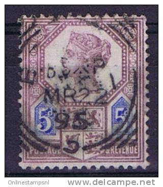 UK SG 207, M 93,   Used Die I , Vertical Fold - Used Stamps