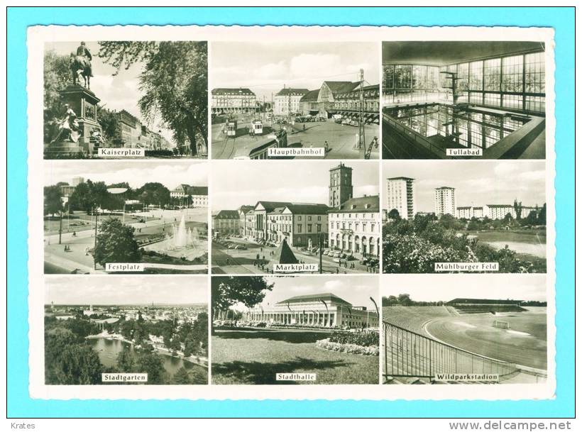 Postcard - Karlsruhe, Stadium     (V 10316) - Karlsruhe