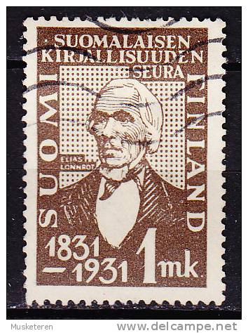 Finland 1931 Mi. 162     1 M Finnische Literaturgesellschaft Elias Lönrot - Oblitérés