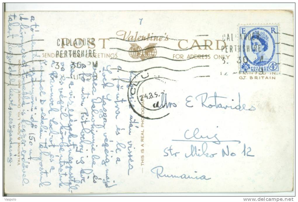 UNITED KINGDOM-SCOTLAND- KENMORE AND LOCH TAY -CIRCULATED-1951 - Perthshire