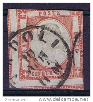 Italy: 1861 Sas 21 / Michel 5 Used / Obl. - Afgestempeld