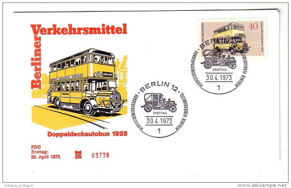 Doppeldeckautobus Autobus Bus Berlin 1973 Berliner Verkehrsmittel - Bus