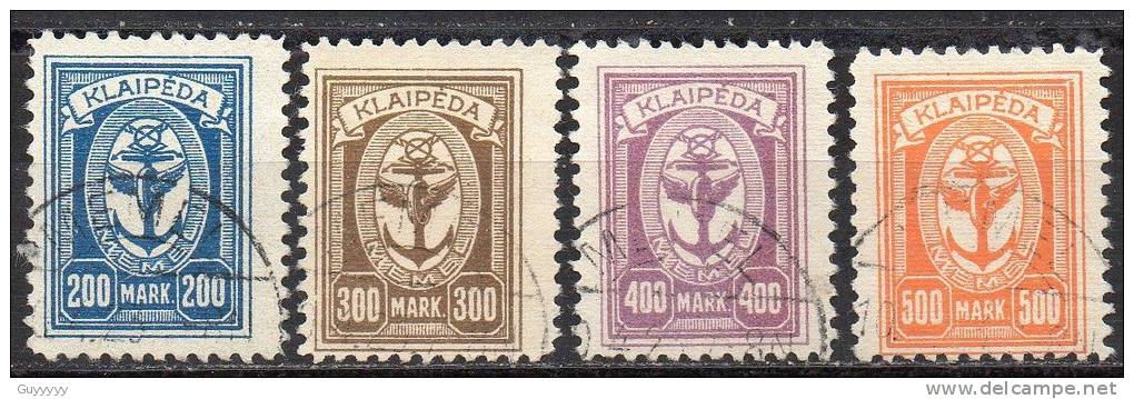 Memelgebiet - Klaïpéda - 1923 - Michel N° 151 à 163 - Klaipeda 1923