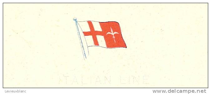 Compagnie Maritime/Italian Line/Couverture De Menu/ RICCOBALDI/Contes De Perrault/vers 1935-1950        MENU11 - Menus