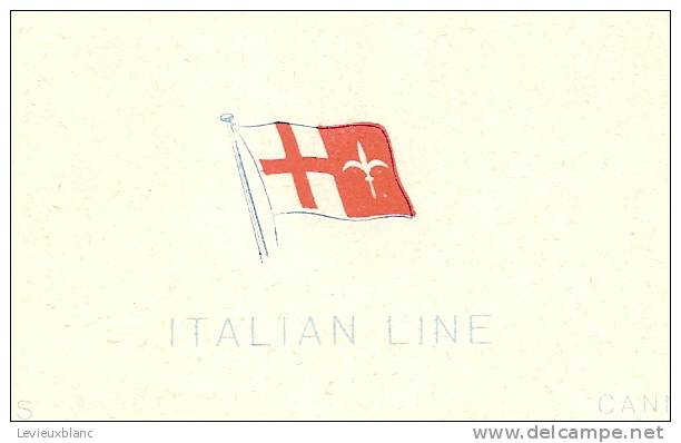 Compagnie Maritime/Italian Line/Couverture De Menu/ RICCOBALDI/Contes De Perrault/vers 1935-1950        MENU12 - Menus