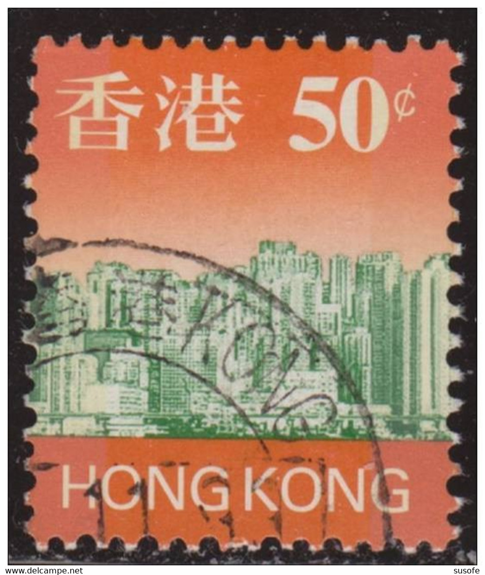 Hong Kong China 1997 Scott 765 Sello º Vistas Panoramicas De Dia Desde El Puerto  Skyline Michel 791a Yvert 820 Stamps - Usati
