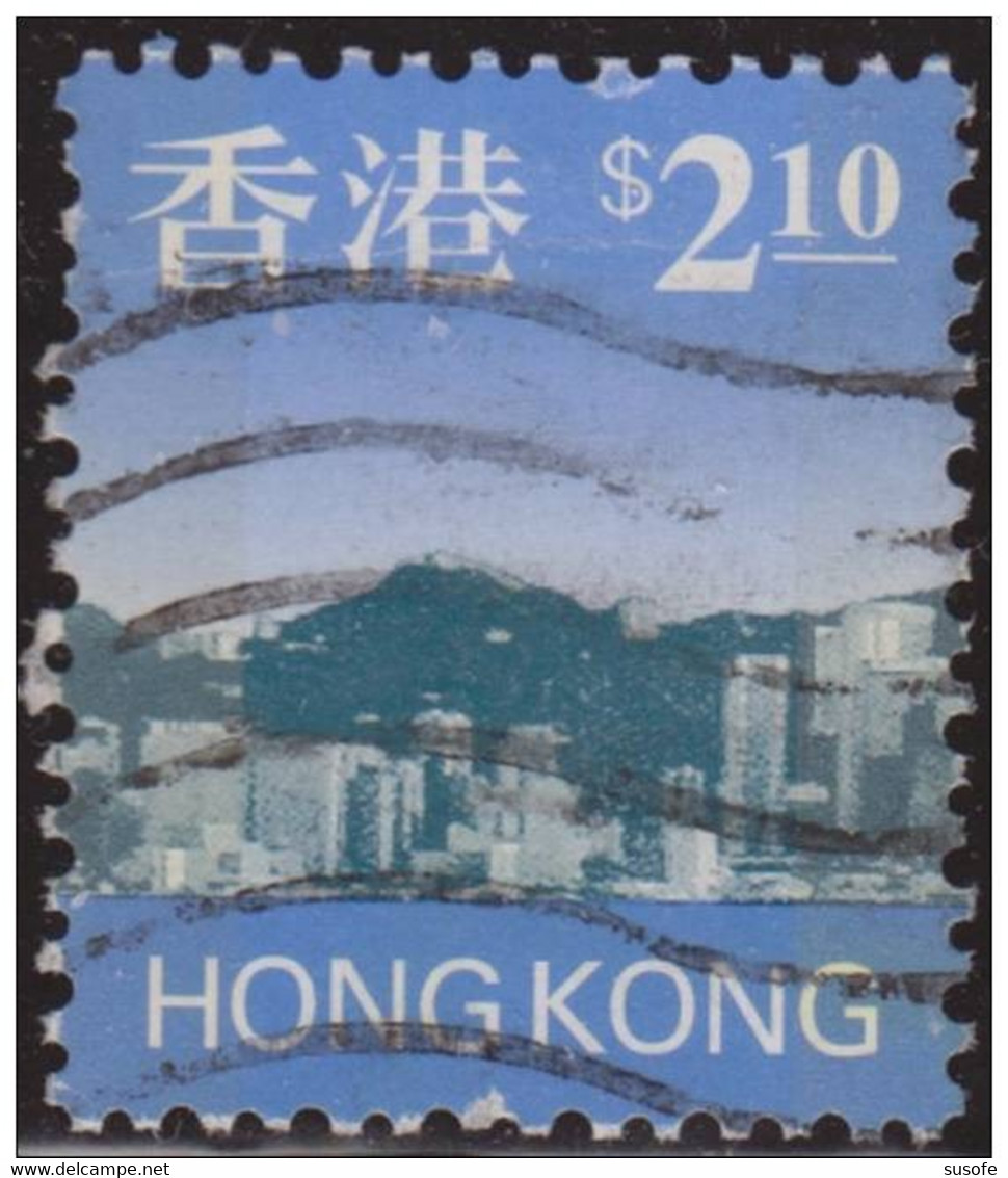 Hong Kong China 1997 Scott 772 Sello º Vistas Panoramicas De Dia Desde El Puerto Skyline Michel 798a Yvert 827 Stamps - Gebruikt