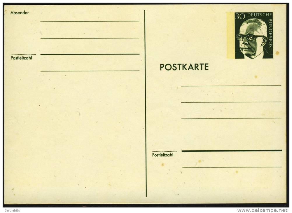 Germany 30 Pfg. Heinemann Mint Postcard # 1 - Postcards - Mint