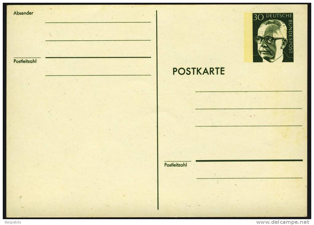 Germany 30 Pfg. Heinemann Mint Postcard # 2 - Postcards - Mint