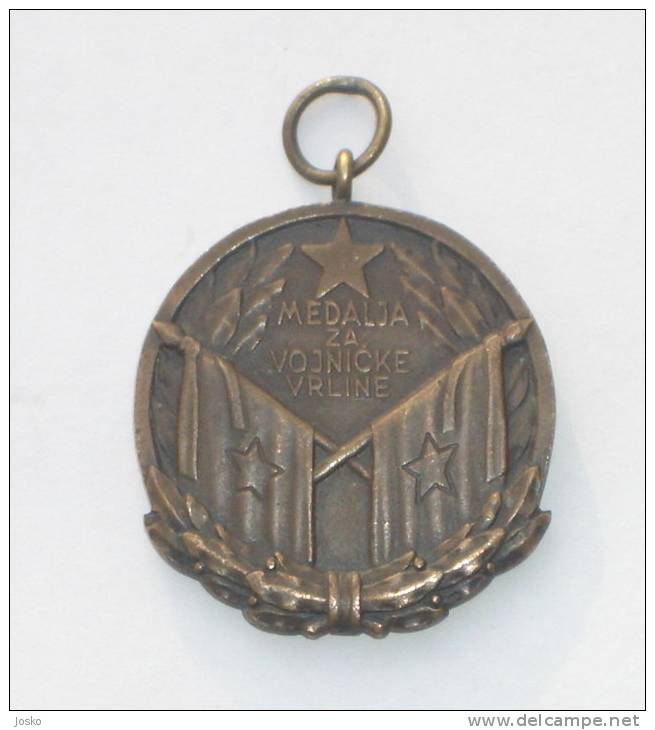 YUGOSLAVIA  - Medal For Military Virtues * JNA Army  - Yougoslavie Armee Medaille Militaire Military - Andere & Zonder Classificatie