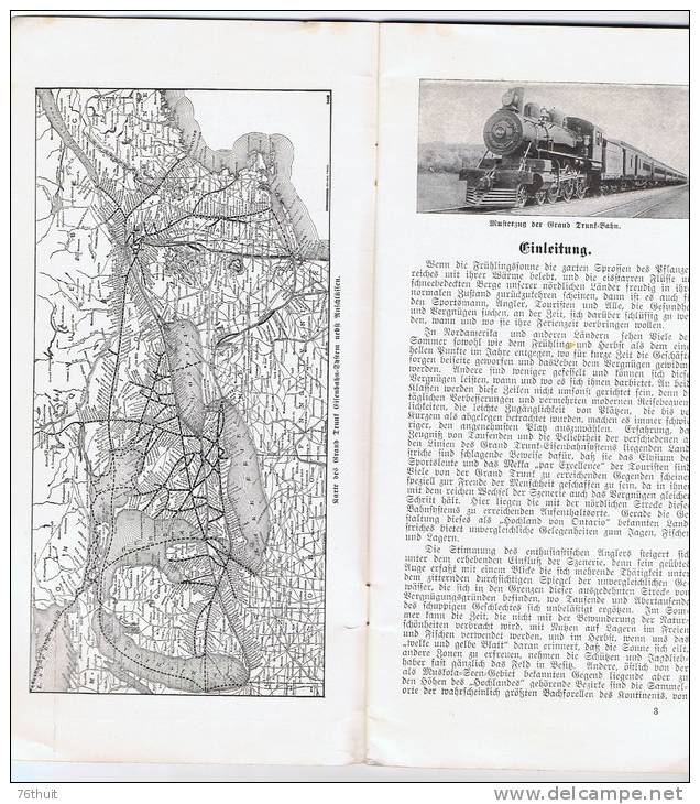 1910 - Vergnügungsplätze Kanada´s - Die Sammelorte Von Fish Und Wild Und Die Reizendsten Sommeraufenthalte In Umerika - América