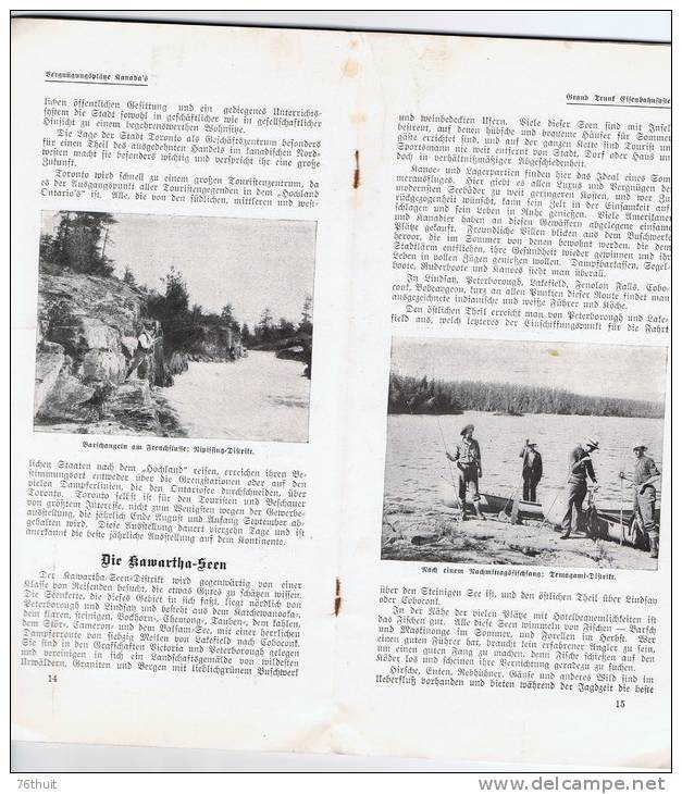 1910 - Vergnügungsplätze Kanada´s - Die Sammelorte Von Fish Und Wild Und Die Reizendsten Sommeraufenthalte In Umerika - Nord- & Südamerika