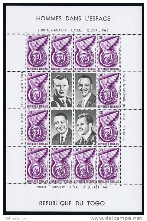 TOGO Set Of 4 Blocks 1961/62, Michel 335 - 338 MNH/Neuf** - Togo (1960-...)