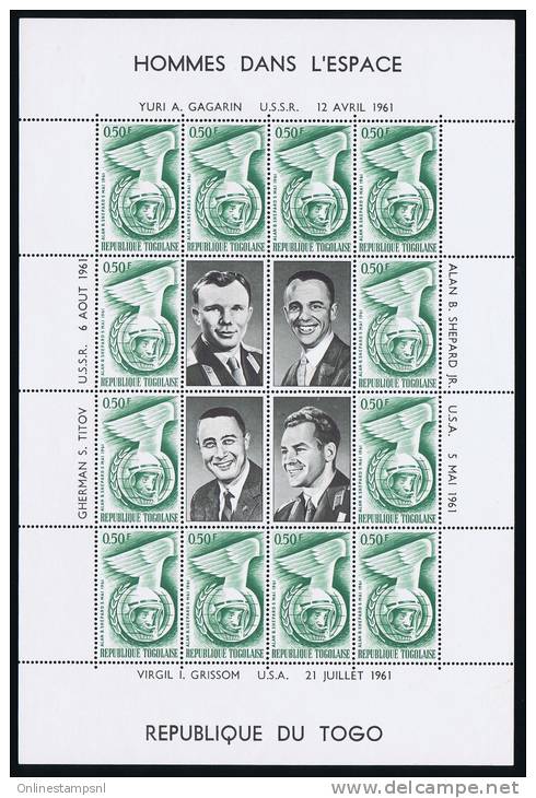 TOGO Set Of 4 Blocks 1961/62, Michel 335 - 338 MNH/Neuf** - Togo (1960-...)