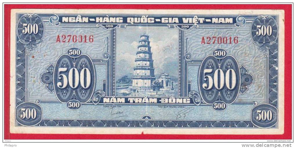 SOUTH VIETNAM  BANKNOTE  PICK N°10   F - Vietnam