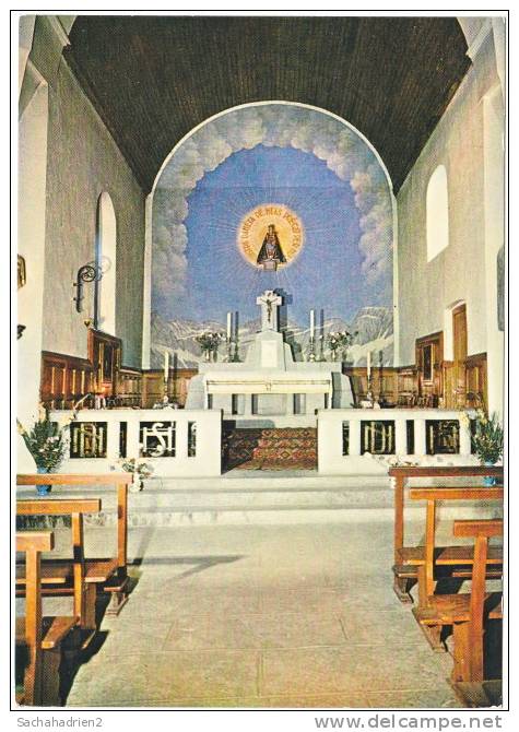 65. Cpsm. Gf. NOTRE-DAME DE HEAS. Intérieur De La Chapelle. 391 - Other & Unclassified