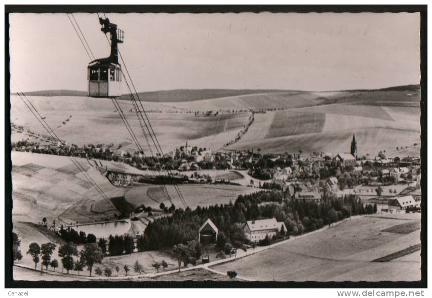 AK Oberwiesenthal, Drahtseilbahn, 1962, Ungelaufen - Oberwiesenthal