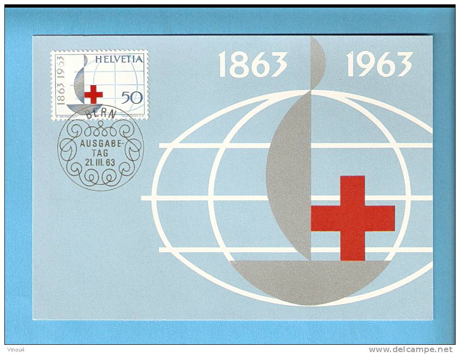CP - Centenaire De La Fondation De La Croix Rouge- Timbre- - Red Cross