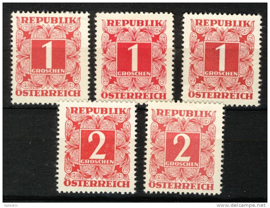 Österreich / Austria 1949, Porto - Postage Due - Ongebruikt