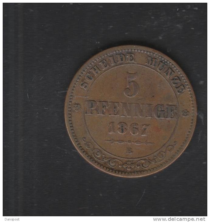 Sachsen 5 Pfennige 1867 - Small Coins & Other Subdivisions